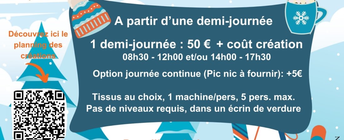 Stage Couture Vacances Hiver 2026