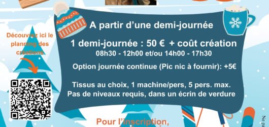 Stage Couture Vacances Hiver 2026