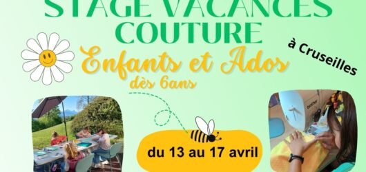 Stage Couture Vacances Printemps 2026